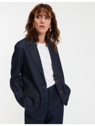 μπλέιζερ τζιν με ίσια ...