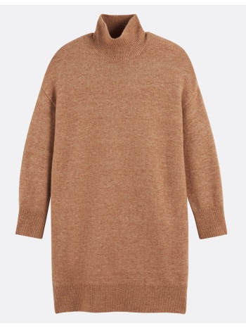 μίνι πλεκτό φόρεμα με μακριά μανίκια