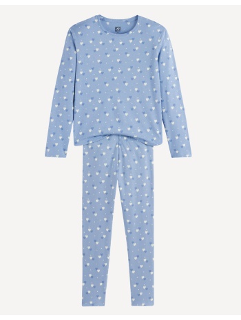 πυτζάμα από βαμβάκι με μοτίβο καρδιές