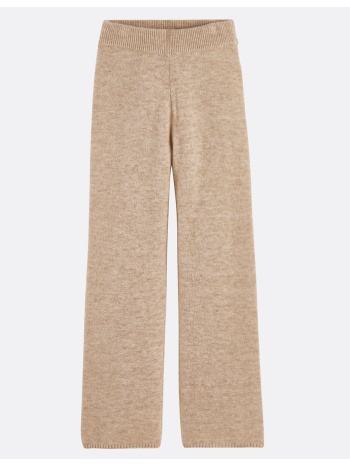 παντελόνι με φαρδιά γραμμή από πλεκτό ύφασμα