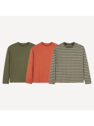 σετ 3 μπλούζες με μακριά μανίκια