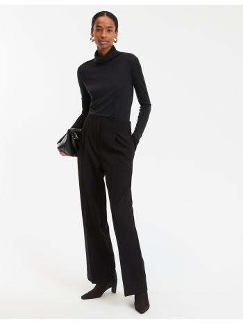 ίσιο παντελόνι με ψηλή μέση από πολυβισκόζη