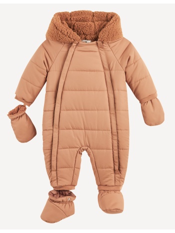 ολόσωμο ζεστό μπουφάν με κουκούλα