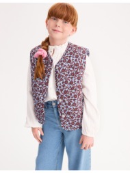 καπιτονέ γιλέκο με φλοράλ μοτίβο