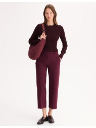 πουλόβερ με στρογγυλή λαιμόκοψη από λεπτή ριμπ πλέξη