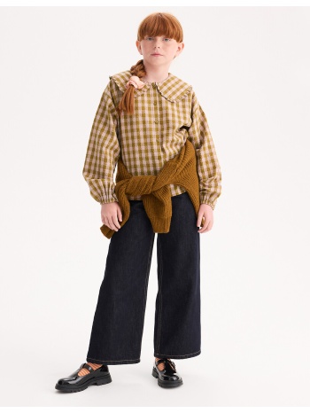 πουκάμισο καρό vichy με μακριά μανίκια