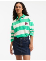 ριγέ μπλουζάκι με γιακά ...