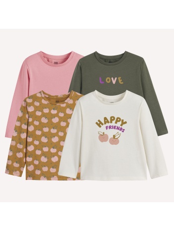 σετ 4 μακρυμάνικα μπλουζάκια