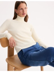 ζιβάγκο πουλόβερ από λεπτή ριμπ πλέξη