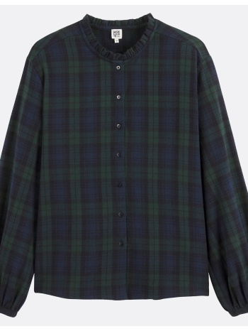 καρό πουκάμισο με βικτωριανό γιακά