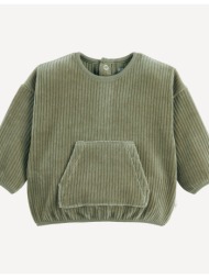 κοτλέ φούτερ με κουμπιά ...