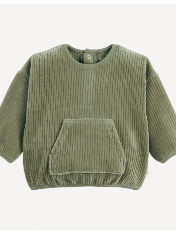 κοτλέ φούτερ με κουμπιά σούστες