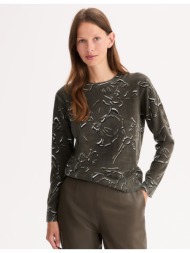 εμπριμέ πουλόβερ με ...