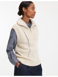 πλεκτή αμάνικη ζακέτα με ...