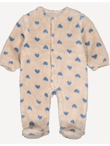 πιτζάμα-φόρμα από φλις με σχέδιο καρδιές