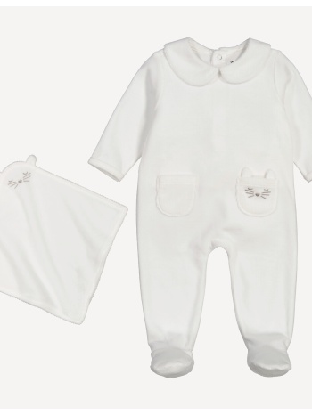 σετ 2 τεμαχίων πιτζάμα και λούτρινο κουκλάκι από βελούδο