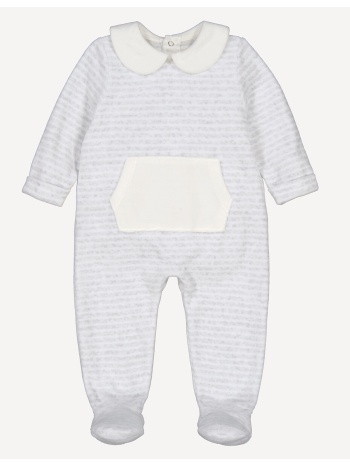 βελουτέ πυτζαμάκι με peter pan γιακά