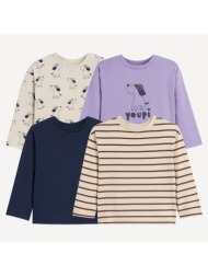 σετ 4 t-shirts με μακριά ...