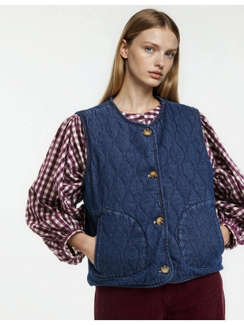 γιλέκο διπλής όψεως από καπιτονέ ντένιμ