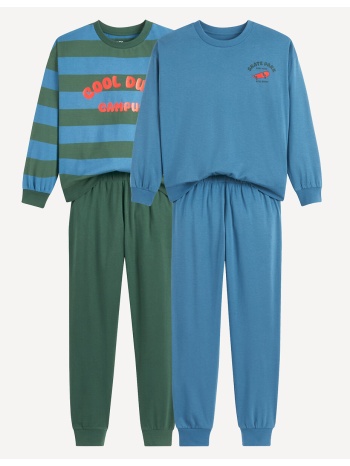 σετ 2 πιτζάμες από βαμβακερή ζέρσεϊ