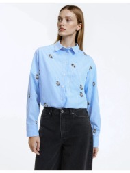 ριγέ βαμβακερό πουκάμισο