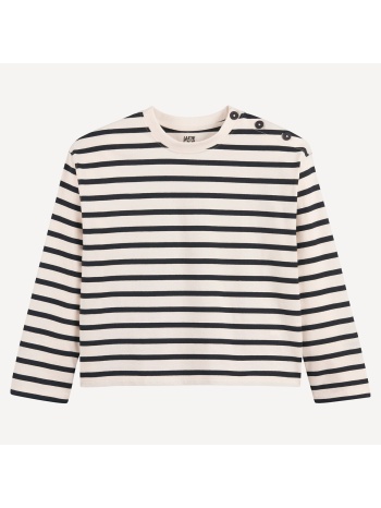 μπλουζάκι με μακριά μανίκια και ρίγες