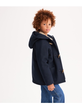 ζεστό μοντγκόμερι παλτό με κουκούλα