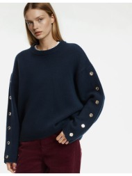 πλεκτή μπλούζα από μαλλί