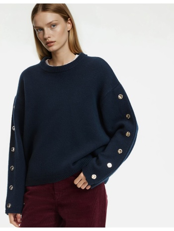 πλεκτή μπλούζα από μαλλί