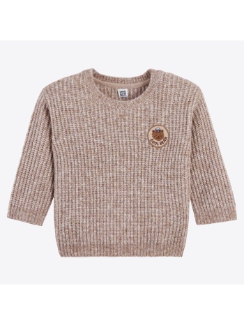 πουλόβερ με στρογγυλή λαιμόκοψη σε χοντρή πλέξη