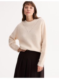 πουλόβερ με στρογγυλή λαιμόκοψη