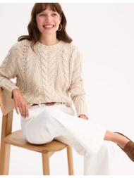 πουλόβερ με χοντρή πλέξη ...