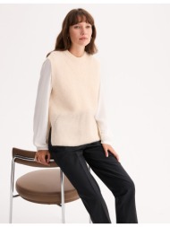 αμάνικο πουλόβερ από μείγμα μαλλιού και αλπάκα