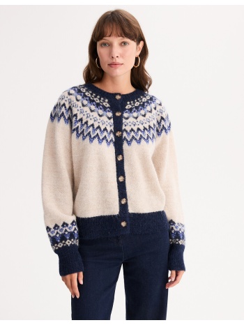 ζακέτα χοντρή πλέξη ζακάρ