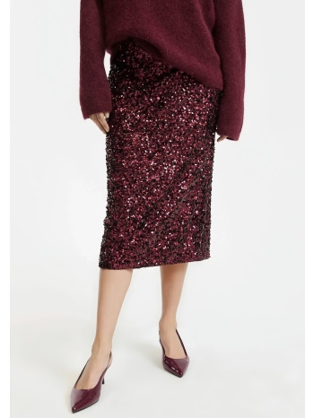ίσια φούστα midi με παγιέτες σε προσφορά