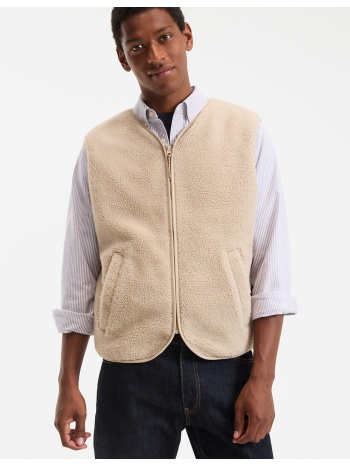 γιλέκο με χοντρή πλέξη και φερμουάρ