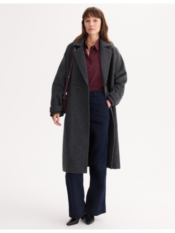 μακρύ παλτό με κουμπιά