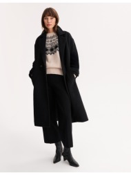 μακρύ παλτό με κουμπιά