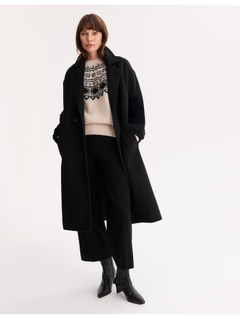 μακρύ παλτό με κουμπιά