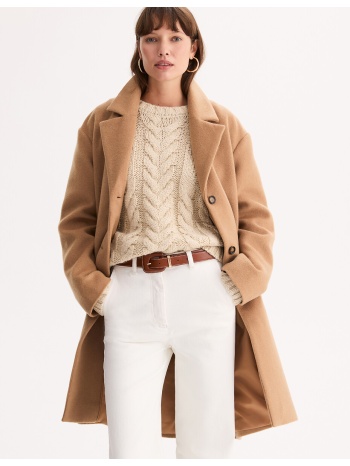 μακρύ παλτό από μείγμα μαλλιού