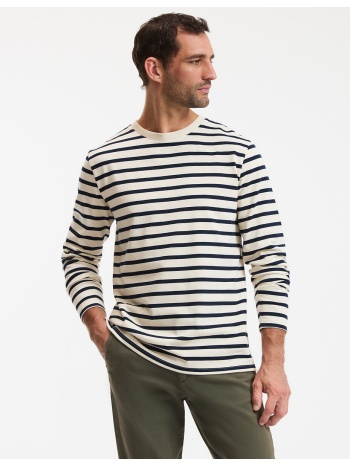 μακρυμάνικο μπλουζάκι με στρογγυλή λαιμόκοψη