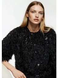 τοπ με παγιέτες και φτερά