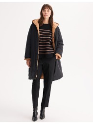 μακρύ μπουφάν με σταθερή ...