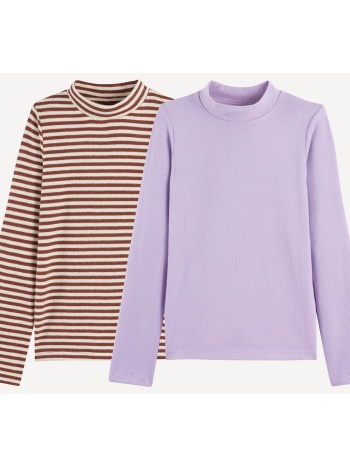 σετ 2 ζεστά μπλουζάκια με ψηλό λαιμό