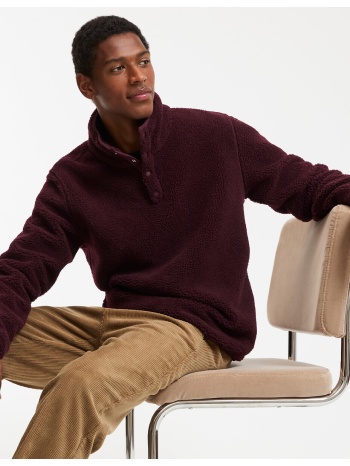 φούτερ με ψηλό γιακά από ύφασμα σέρπα