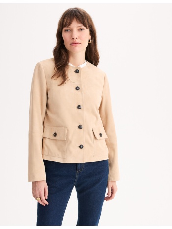 μπουφάν με σούστες από δέρμα