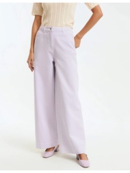 ψηλόμεσο φαρδύ παντελόνι