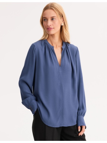 μπλούζα με v λαιμό και μακριά μανίκια