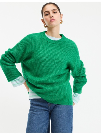 πουλόβερ με στρογγυλό λαιμό σε λεπτή πλέξη με αφράτη υφή