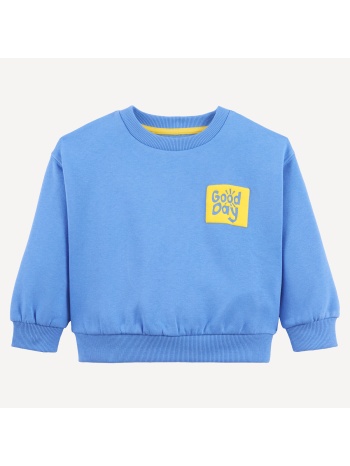 φούτερ με στρογγυλή λαιμόκοψη και στάμπα μπροστά και πίσω